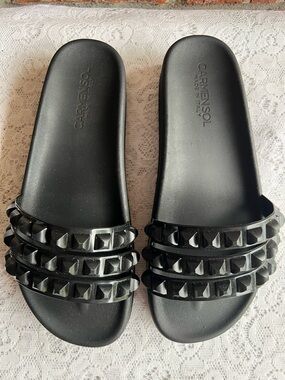 CARMEN SOL  Slip On - Black size 7